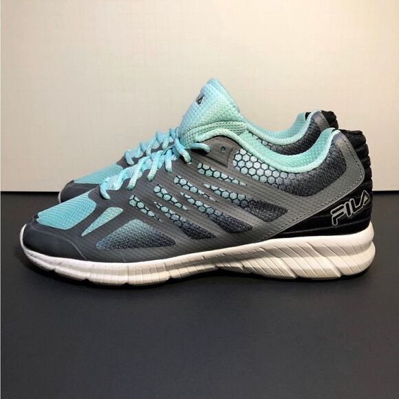 Womens FILA Memory Speedstride Teal Running Shoes / Size 8.5 - Picture 4 of 9